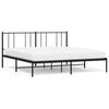 vidaXL Bettgestell mit Kopfteil Metall Schwarz 193x203 cm