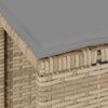 vidaXL Garten Essgruppe Beige Poly Rattan