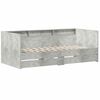 vidaXL Tagesbett mit Schubladen Grau 90 x 200 cm Holzwerkstoff