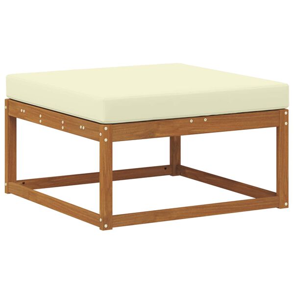 vidaXL Outdoor-Sofagarnitur mit Kissen 7 pcs Natur und Creme