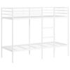 vidaXL Etagenbett ohne Matratze Wei&szlig; 80x200 cm Stahl