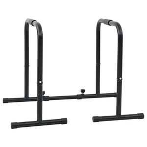 vidaXL Dip-Stange Schwarz 116 x 66 x 74,5 cm Pulverbeschichteter Stahl