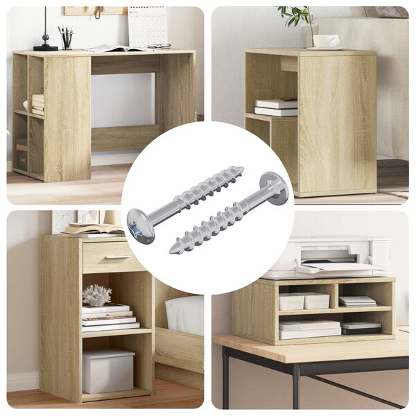 vidaXL Schraube 2 pcs Silber 9,8 x 35 mm Eisen