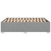 vidaXL Bettgestell ohne Matratze Hellgrau 160x200 cm Stoff