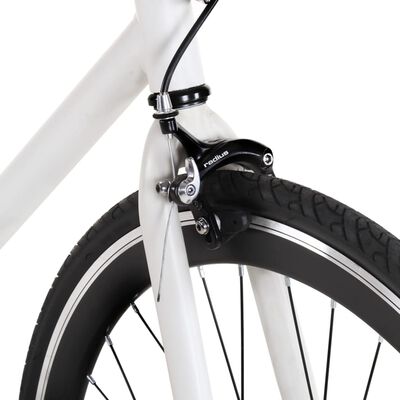 vidaXL Fahrrad mit Festem Gang Weiß und Schwarz 700c 59 cm