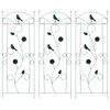 vidaXL Gartenzaun 3 Stk. Gr&uuml;n 110 x 40 cm Stahl