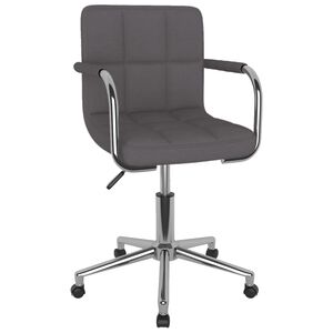 vidaXL B&uuml;rostuhl Drehbar Taupe Stoff