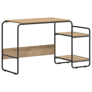 vidaXL Schreibtisch mit Stauraum Artisan-Eiche 131,5 x 50 x 75,5 cm