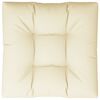 vidaXL Palettenkissen Creme 80x80x12 cm Stoff