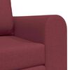 vidaXL Schlafsofa 60cm Weinrot Stoff