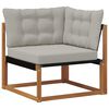 vidaXL Outdoor Ecksofa Massivholz Akazie Natur