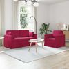 vidaXL Sofa 2 pcs Weinrot