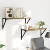 vidaXL Wandregale 2 pcs Artisan-Eiche 60 x 25 x 25,5 cm Holzwerkstoff