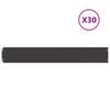 vidaXL Rasenkante 30 stk. 15 x 103 cm Stahl Schwarz