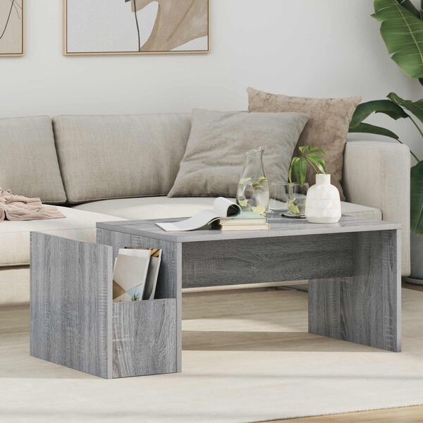 vidaXL Couchtisch Graues Sonoma 90 x 45 x 35 cm Holzwerkstoff