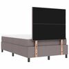 vidaXL Boxspringbett mit Matratze Taupe 120 x 190 cm Stoff