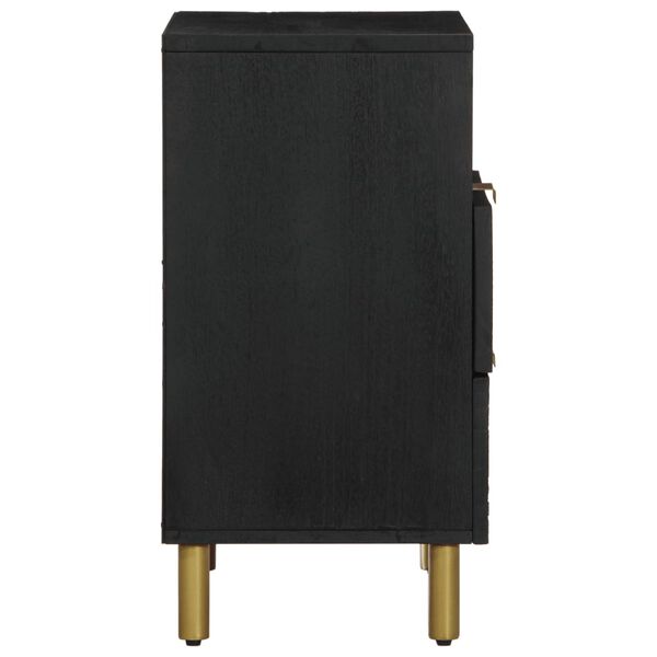 vidaXL Nachttisch Schwarz 50x33x62 cm Holzwerkstoff