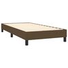 vidaXL Boxspringbett mit Matratze & LED Dunkelbraun 90x200 cm Stoff