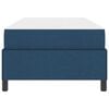 vidaXL Boxspringbett mit Matratze Blau 90 x 190 cm Stoff