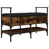 vidaXL Schuhbank R&auml;uchereiche 85,5x42x57,5 cm Holzwerkstoff