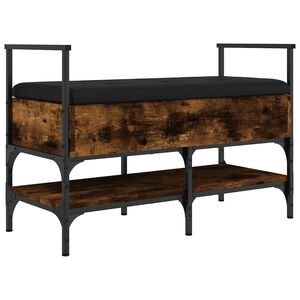 vidaXL Schuhbank R&auml;uchereiche 85,5x42x57,5 cm Holzwerkstoff