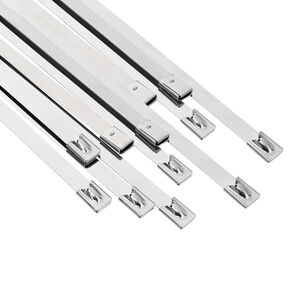 vidaXL Kabelbinder 12 stk. 7,9 x 800 mm Silber