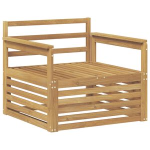 vidaXL Outdoor-Sofa Massivholz Akazie Wei&szlig;