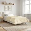 vidaXL Winterbettdecke Creme 140 x 200 cm Mikrofaser und Teddy-Fleece