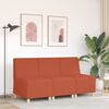 vidaXL | Modulares Armfreies Sofa | Orange 55 x 74 x 82 cm Cordstoff