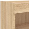 vidaXL TV-Schrank mit LED-Leuchten Sonoma-Eiche 80x30x30 cm