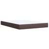 vidaXL Boxspringbett mit Matratze Dunkelbraun 140x190 cm Stoff