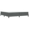vidaXL Boxspringbett mit Matratze Dunkelgrau 200 x 200 cm Stoff