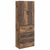 vidaXL Schrankset 2 pcs Altholz 66 x 34,5 x 87 cm Holzwerkstoff