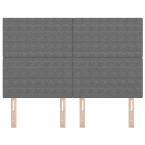 vidaXL Kopfteil mit Kopfteil Hellgrau 160 cm Kunstleder