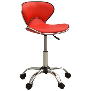 vidaXL Friseur Rollhocker Rot