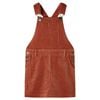 Kinder-Latzkleid Cord Cognac 104
