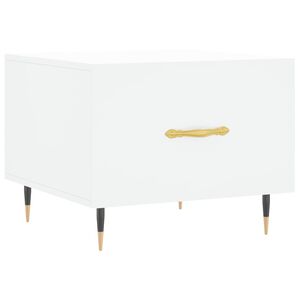 vidaXL Couchtisch Wei&szlig; 50x50x40 cm Holzwerkstoff