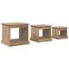 vidaXL Couchtisch 3 pcs Artisan-Eiche 48 x 45 x 45 cm Holzwerkstoff