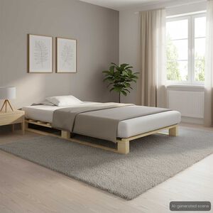 vidaXL Palettenbett Massivholz Kiefer 90&times;200 cm