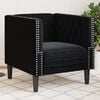 vidaXL Chesterfield-Sessel Schwarz Samt