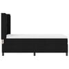vidaXL Boxspringbett mit Matratze Schwarz 190 x 90 cm Stoff