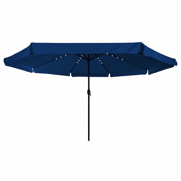 vidaXL Gartenparasol Blau und Schwarz 395 x 395 x 245 cm