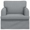 vidaXL Sofa 60cm Hellgrau Metall