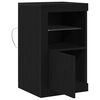 vidaXL LED-Sideboard Schwarz Eichen-Optik 41 x 37 x 67 cm