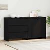 vidaXL Sideboard 2 pcs Schwarz 70 x 41 x 75 cm Holzwerkstoff