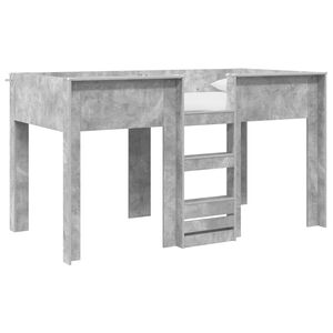 vidaXL Etagenbett f&uuml;r Kinder Beton Grau 100 x 200 cm Holzwerkstoff