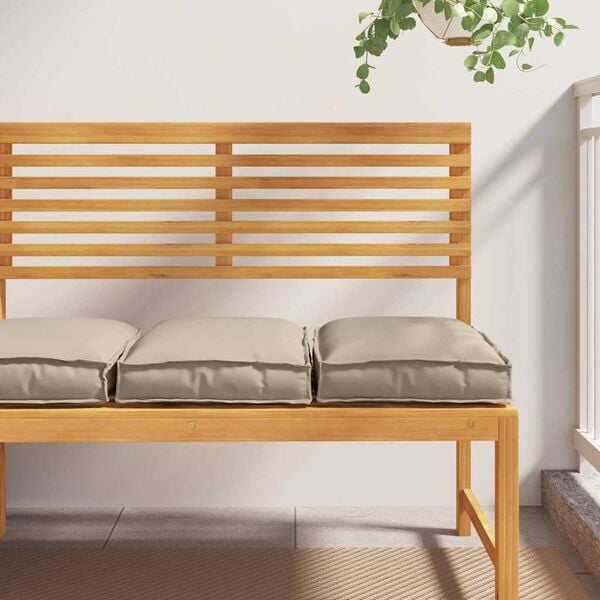 vidaXL Kissen 2 pcs Taupe 40 x 40 x 8 cm Oxford-Stoff