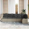 vidaXL Gartensofa-set Hellgrau Poly-Rattan