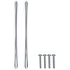 vidaXL Griff 12 pcs Silber 107 x 3,6 x 23 mm Edelstahl