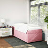 vidaXL Boxspringbett mit Matratze Rosa 80x200 cm Samt